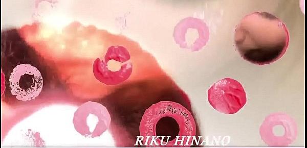  Riku Hinano throats hard and swallows like a goddes